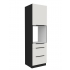 Zabudowa piekarnika z szufladami 60 cm AURO 60 DPS-210 3S1F WH/BL antyfinger